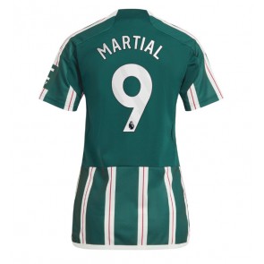 Manchester United Anthony Martial #9 Replika Udebanetrøje Dame 2023-24 Kortærmet